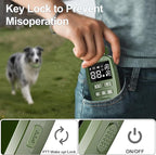 Dog Shock Collar for 2 Dogs, 4500FT Dog Training Collar Rechargeable Electric Collar with Recording & Calling & Vibration & Shock for All Breeds (Green)
