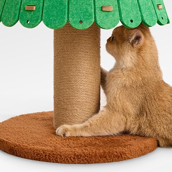 Christmas Cat Tree for Indoor Cats with 2 Condos, Holiday Cat Activity Center with Sisal Scratcher, 40cmx109cm (15.75x42.91 inch)