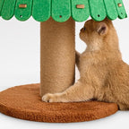 Christmas Cat Tree for Indoor Cats with 2 Condos, Holiday Cat Activity Center with Sisal Scratcher, 40cmx109cm (15.75x42.91 inch)