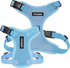 Voyager Step-in Pet Harness - All Weather Mesh, Adjustable Step in Harness for Cats and Dogs by Best Pet Supplies - Baby Blue, M