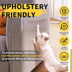 Cat Furniture Scratch Protector, Self-Adhesive Transparent Tape, Clear Scratch Guard for Sofa, Door & Furniture Protection (45x300cm)