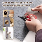 JOENIE Cat Scratch Protector, Self-Adhesive Scratching Pad, Trimmable Furniture Guard for Couches & Walls, Reusable & Washable Cat Claw Deterrent Mat (Light Grey, 15.8 * 39.4in, 1)