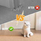 Uross Carpet Protector for Pets -3.6FT Transparent Plastic Under Door Cat Carpet Protector for Doorway, Anti Cat Scratch Mat, Stop Cats from Scratching