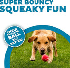 Outward Hound Squeaker Ballz – Squeaky Tennis Balls for Dogs Under 50 lbs, Interactive Dog Toy for Fetch & Training, Medium (2.5"), 4‑Pack