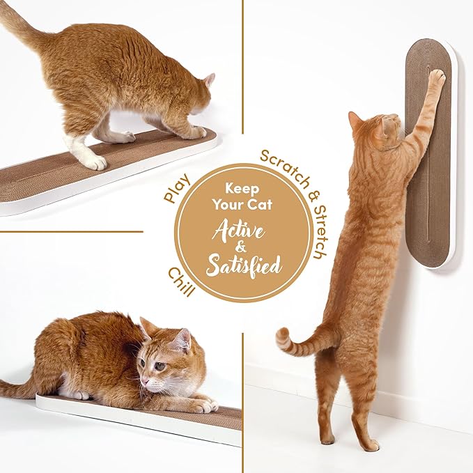 24 Inch Wall Mounted Cardboard Scratcher (Pack of 2)