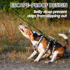 PUPTECK Escape Proof Dog Harness with Padded Handle, No Pull Pet Vest Harness Durable Reflective for Medium Large Dogs Walking Training and Running, Moccasin, XL