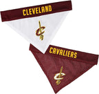 Pets First NBA Dog Bandana - Cleveland Cavaliers Reversible Pet Bandana. 2 Sided Home & Away Sports Bandana with a PREMIUM Embroidery TEAM Logo, Small/Medium