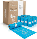 Wooflinen Unscented Compostable Dog Poop Bags – Leak-Proof Dog Poop Bags Rolls – Large 9x13”, Durable, Easy Tear – Made from Plant-Based Materials – For Big & Small Dogs – 240 Bags (16 Rolls)
