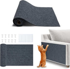 Best Pet Supplies Catify Cat Scratcher, Fun Interactive Scratchers, Posts, Poles, Claw Safe, Furniture Saver Indoor Play Support Natural Cat Behaviors Heavy Duty - Gray, 78.7 x 15.8