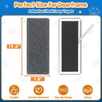 Wall Cat Scratcher for Indoor Cats,19.6x7.8”Corner Cat Scratcher,Cat Scratch Pad Furniture Protector for Door & Wall,Couch, Durable Cat Scratching Board Easy Mount(Grey, 19.6”x7.8”)