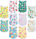 Saintrygo 10 Pcs Lovely Puppy Shirts Print Dog Clothes Breathable Summer Pet Cartoon Dog Shirt Clothes Sweatshirt for Puppy Cartoon Shirt Sweatshirt to Cat(Large)