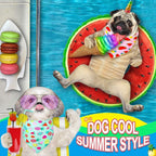 Eccliy 30 Pack Spring Dog Bandanas Bulk Summer Fruit Pet Bandanas Soft Triangle Dog Scarfs Polyester Bandana Pet Costume Cute Scarf Bibs with Flowers Patterns for Small Medium Large