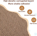 Cat Scratcher Bed Cardboard & 16.9 inches Large Cat Scratching Box with Corrugated Cat Scratch Pad for Indoor Cats，Furniture Protector