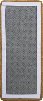 SAFAVIEH Cat Scratch Mat Pad Collection, 10" x 24", Beige, Sisal & Jute Boucle Weave, Velcro & Slip Resistant Backing