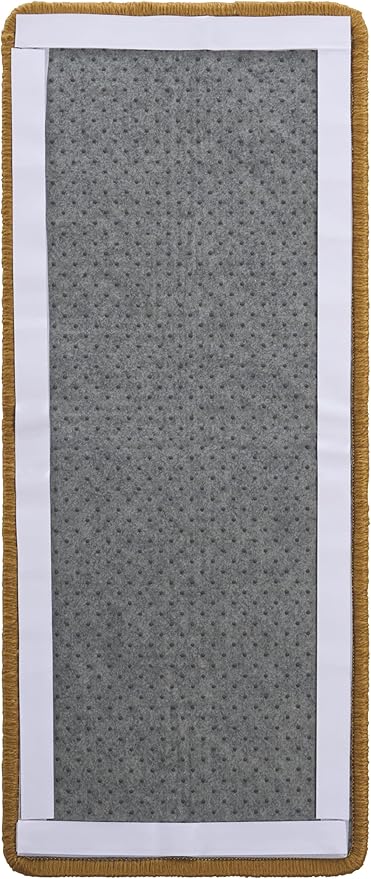 SAFAVIEH Cat Scratch Mat Pad Collection, 10" x 24", Beige, Sisal & Jute Boucle Weave, Velcro & Slip Resistant Backing