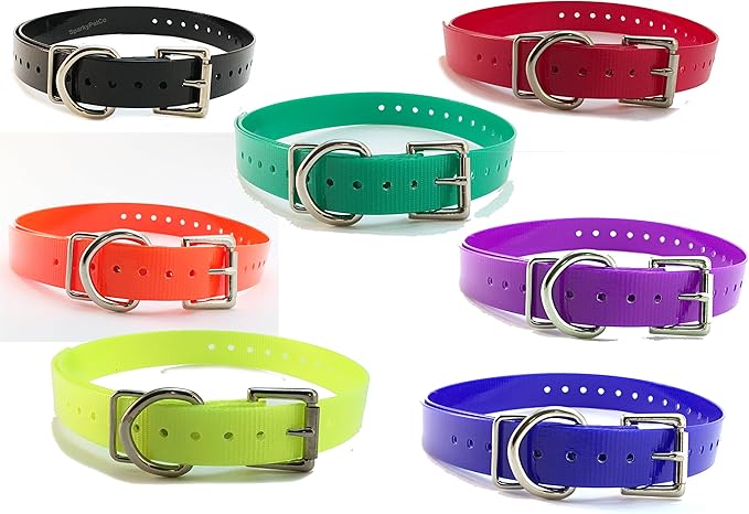 Replacement Strap for Dogtra Collars - 3/4" Wide Ultra-Durable Dog E-Collar Replacement for Training, Bark, Shock, Electric, and GPS Collars - 28" Adjustable Length Solid Green