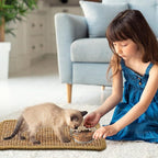 Weysat 8 Pieces Cat Scratcher Mat with Adhesive Loop Tape Scratch Mat for Cats, 7.8 x 11.8 Inch, Sisal Material