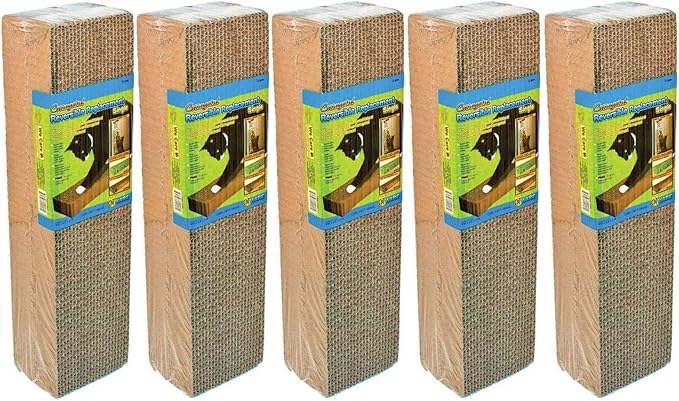 Ware 5 Pack of Corrugated Replacement Pads for Cat Scratchers, 2 Pads Per Pack