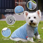 KYEESE 2Pack Dog Shirt with Sleeves, Lightweight Sun Protection Dog T Shirts for Large Dogs Boy, Breathable Pet Tank Top Reflective Dogs Clothes for Summer Outdoor Walking, Blue+Grey, 3XL