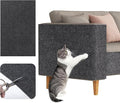Cat Scratch Couch Protector, Adhesive Scratcher Pad Deterrent for Furniture, DIY Cat Climbing Scratch Pad for Indoor Cats (Grey, 31.5''x19.7'')