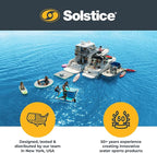 SOLSTICE Inflatable Pup Plank, Dog Water Ramp for Boats and Docks, XL Camo, 200 lb Capacity - Floating Platform for Pets for Lake, River, Beach & Swimming Pool, Includes Pump, Patent-Protected Design