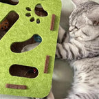 2026 New Cat Nail File Enrichment Box,Cat Scratch Puzzle Enrichment Box,Interactive Cats Toy with 3 Bell Balls for Indoor Cats Self Play,Encourages Hunting Instincts (B)