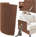 Trimmable Cat Scratcher Mat, Self-Adhesive Cat Scratching Carpet Pad Replacement for Cat Tree Shelves, Steps and Posts, DIY Cat Scratch Couch Furniture Protector (Brow, 39.4"x15.8")