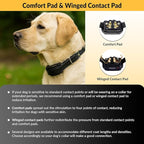 Educator CPAD-033 Dog Training Collar Receiver Contact Pad, Improves Contact, Reduces Irritation and Skin Sensitivities, Winged Large Titanium for Dogs with Long Hair, Double Coat