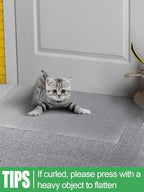 3.9Ft(L) Carpet Protector for Pets - Anti-Slip Cat Carpet Protector, Scratch Resistant Pets Scratch Stopper, Easy to Cut Floor Runner Under Doorway to Prevent Tearing for Cat Owner Gifts