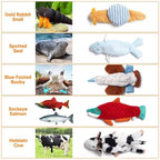 Nocciola Squeaky Dog Toys, 5-Pack Crinkle Plush Toys, No Stuffing Dog Toys for Small Medium Large Dogs, Boredom Relief