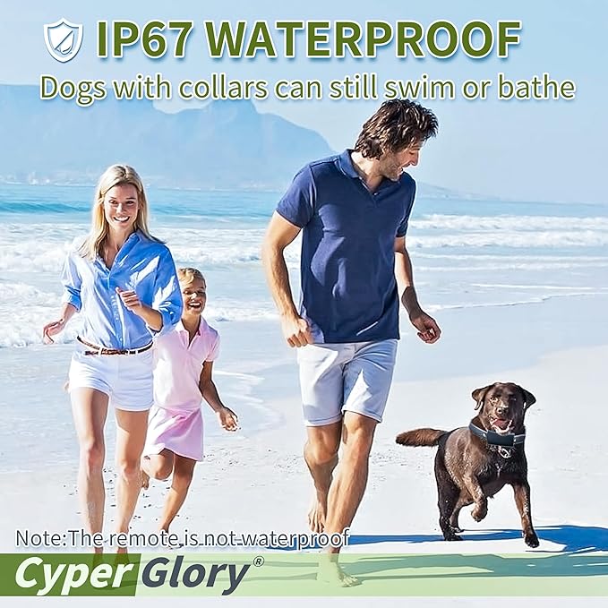 Dog Shock Collar with Remote Control,IP67 Waterproof Dog Training Collar with 4 Training Modes Rechargeable Shock Collar with 99 Adjustable Levels Dog Collars for Small Medium Large Dogs(8-120 Lbs)