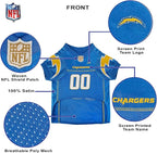 Pets First NFL Los Angeles Chargers Dog Jersey, Size Medium, Football Shirt Costume for Pet, Dog Sports T-Shirt, NFL Team Clothing for Cats, Licensed Pet Apparel Available in 7 Sizes and 32 Teams
