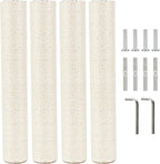 4 Pcs 2.9in 7.4cm Diameter Cat Tree Scratching Post Replacement Pole (M8, 17.7in/45cm)
