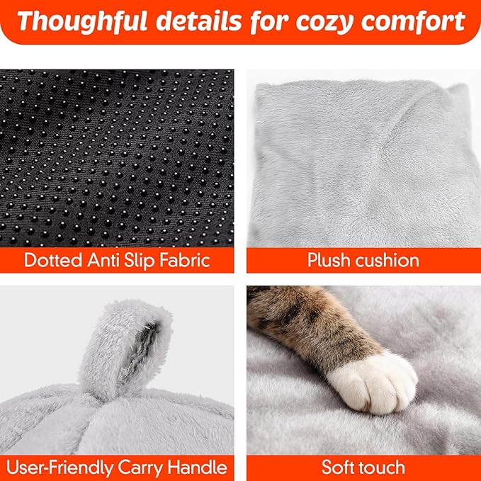 Cat Bed for Indoor Cats - Cat Cave Beds Cat House Cat Tent with Removable Washable Cushioned Pillow, Soft Kitten beds,Cat Beds & Furniture, for Small and Medium Pet Bed