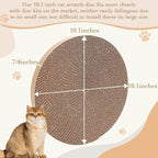 Round Cat Scratcher Replacement Pads -Circle Cat Scratcher Pad Cardboard Cat Scratchers Refill 10 inch Diameter 7/8 inch Thickness Pet Supplies, Relieves Stress, Supports Pet Behaviors, 3 Count