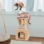 ZENY 36 inches Cat Trees for Kittens Cat Furniture Towers with Scratching Posts, Double Perches, and Roomy House Kitty Cat Activity Trees Climber Towers
