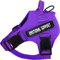 voopet Service Dog Harness, Emotional Support Pet Vest Harness, Reflective Breathable and Adjustable No-Pull ESA Dog Harness for Small Medium Large Dogs (with 4 PCS Removeable Tags)