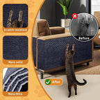 4pack Cat Scratch Couch Furniture and Wall Protector | Adhesive Cat Scratch Pad for Covering Cat Tower, DIY Climbing Cat Scratcher Couch Protector from Cat Claws Scratching (Blue)