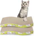 PrimePets Cat Scratchers Cardboard, Curved Shape Cat Scratch Pad, Cat Scratching, Corrugated Board Reversible with Catnip for Indoor Cats