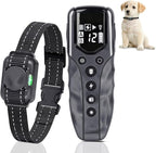 Ultra Small Shock Collar for Small Dogs, Dog Training Collar with Remote for Small Dogs 5-15lbs & Medium Large Dogs, Rechargeable, 2000ft Range, Collar with Beep, Vibration, Safe Shock,Grey