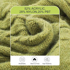 BEAUTYZOO Small Dog Sweater-Dog Sweatshirt Pullover Cable Knit Wear Classic Turtleneck Thick Cold Weather Clothes for Small Dogs, Medium Dogs, Puppies,Green Cable M (Back: 16", Chest: 21", Neck: 13")