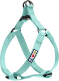 Pawtitas Solid Step-in Dog Harness – Adjustable No-Pull Vest for Puppies to Seniors, Safe & Comfortable XS Teal