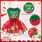 XPUDAC Dog Christmas Dress Outfit Snowman Tulle Dress Holiday Dog Clothes for Small Dogs Girl, Santa Pet Costume Cat Outfits-Medium