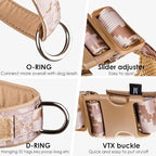 No Pull Dog Harness for Medium Large Dogs, Escape Proof Adjustable Dog Harness Brown Camo, M