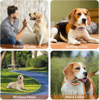 PaiPaitek Shock Collar Replacement Strap for Most of Training Collar, 3/4 Inch Dog Collar Replacement for Shock and Bark Collar, Adjustable Reflective TPU Collar Strap - 2 Pack