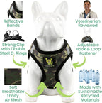 EcoBark Camo Dog Harness - Luxury Step in Mesh Dog Harnesses - Soft & Secure Wrap Around Body Halter
