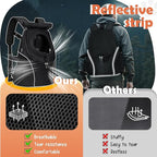 WOYYHO Pet Dog Carrier Backpack with Top and Side Windows, Small Dog Front Backpack Ventilated Mesh Dog Back Pack with Safety Belt for Travel Hiking Outdoor Adventures (Size M: 5-9 lbs, Black 2.0)