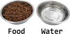 Stainless Steel Dog & Cat Bowls - 4-Pack