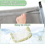 Sunhoo Cat Window Perch Hammock Sturdy Windowsill Bed Seat for Large Cats No Drilling No Suction Adjustable Kitty Shelf with Washable Cover Easy Assembly Holds up to 40 lbs 22.05 * 15 in (Green, S)