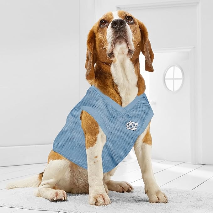 Pets First NCAA North Carolina Tar Heels Basketball Jersey for Dogs & Cats, X-Large - Licensed North Carolina Tar Heels Pet Tank Jersey (UNC-4020-XL)